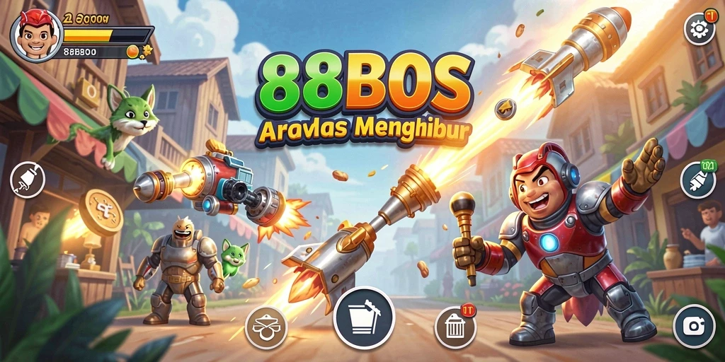 Tampilan screenshot gameplay 88BOS yang penuh aksi.