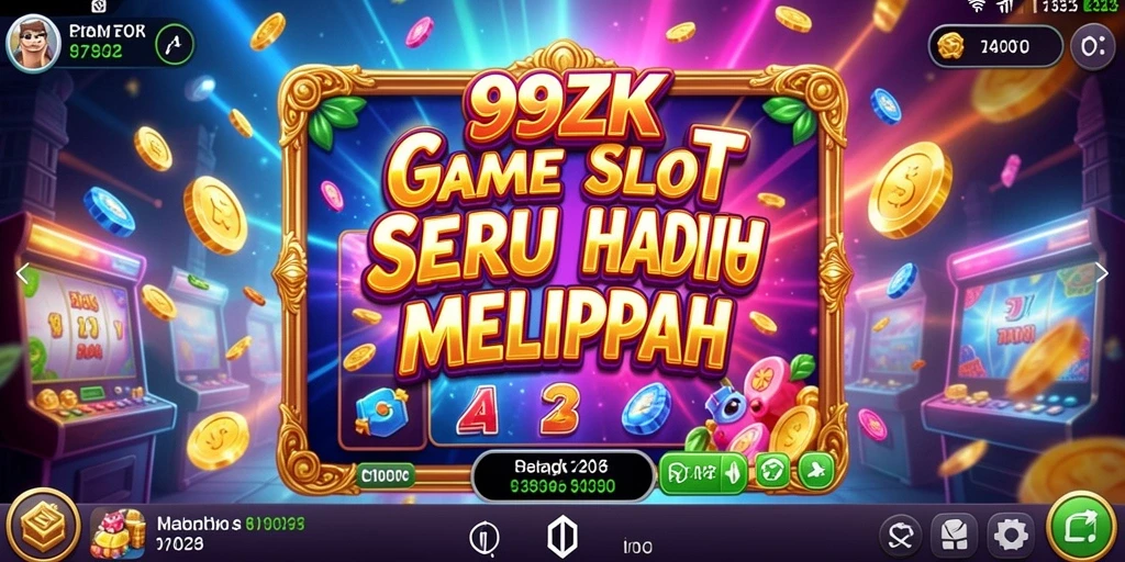 Tampilan menarik dari gameplay Slot 99ZK yang penuh warna.