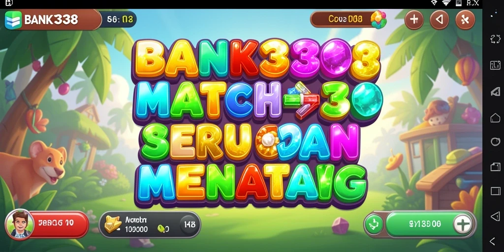 Tampilan gameplay BANK338 yang colorful dan penuh tantangan.