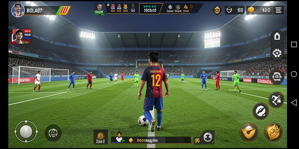 Tampilan gameplay BOLA07 yang seru dan kompetitif.