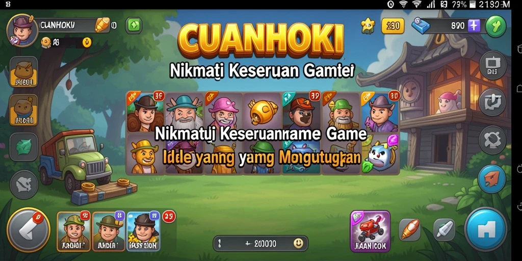 Tampilan gameplay <strong>CUANHOKI</strong> yang menarik dan interaktif.