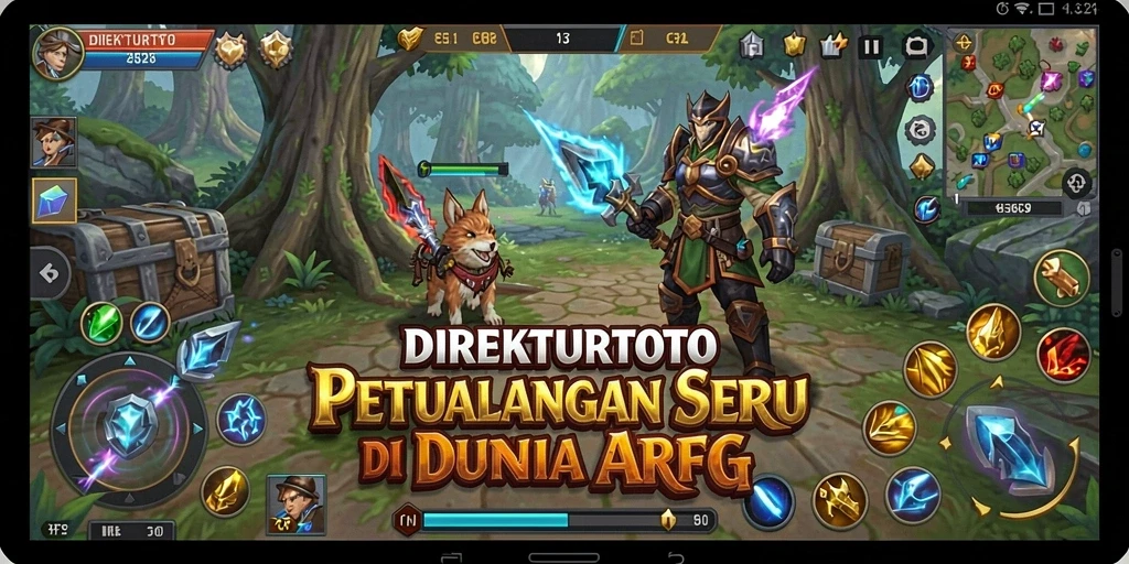 Tampilan seru gameplay DIREKTURTOTO dengan aksi pertarungan yang mendebarkan.