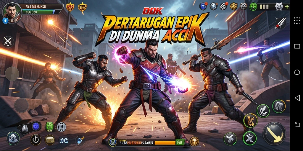Tangkapan layar DKK menampilkan aksi pertarungan yang intens.