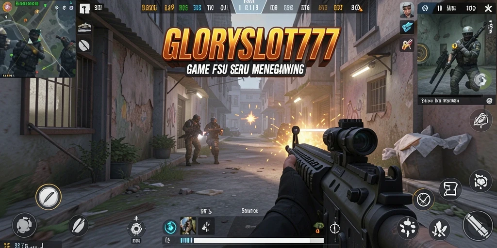Screenshot gameplay menampilkan aksi intens di GLORYSLOT777.