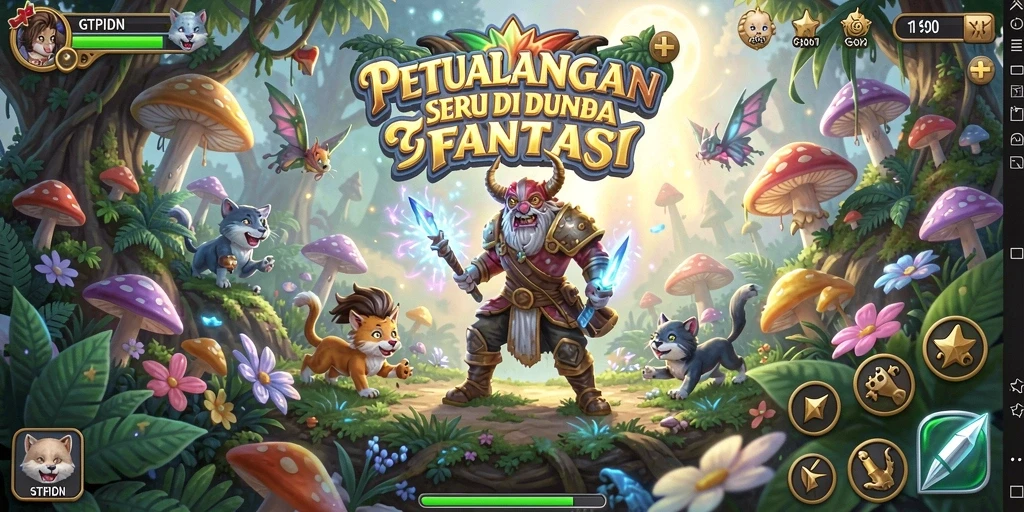 Tampilan gameplay GTPIDN yang penuh aksi dan petualangan.