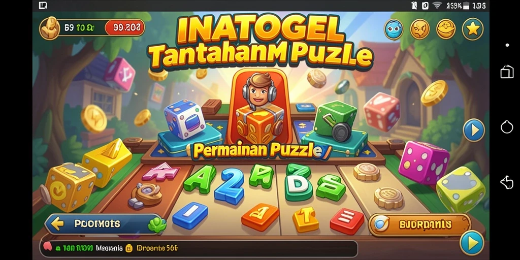 Tampilan gameplay INATOGEL dengan teka-teki yang menantang dan grafis yang menarik.