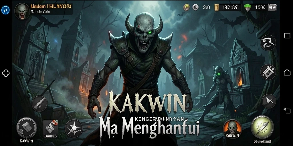 Tampilan gameplay KAKWIN yang menegangkan dan atmosfer mencekam.