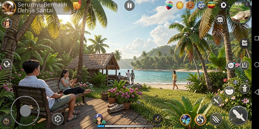 Tampilan menarik dari gameplay N06 yang seru dan santai.