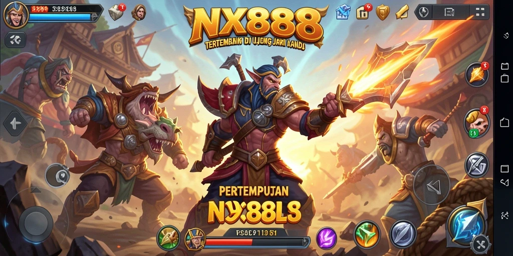 Gameplay epik di pertempuran Battle Royale NX888.