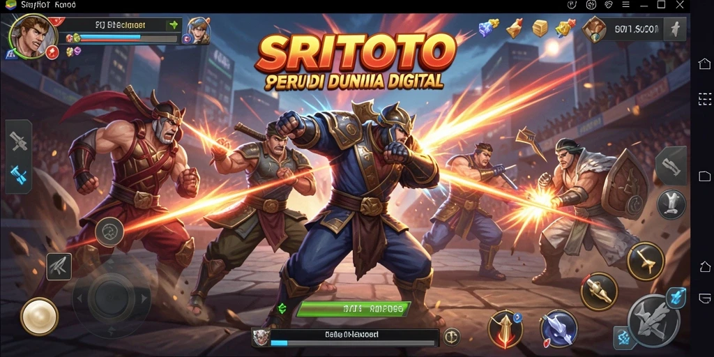 Tampilan gameplay Fighting menegangkan di SRITOTO.